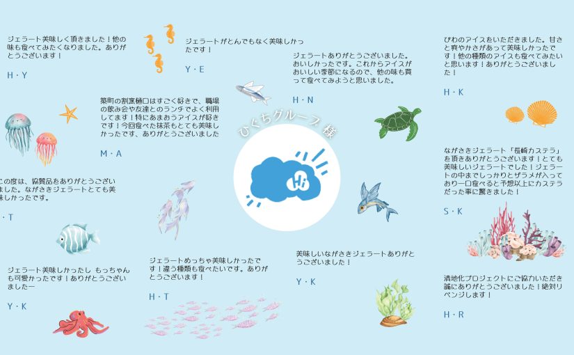 清地化プロジェクト 参加者様からお礼のメッセージをいただきました